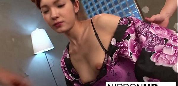  Cute Asian fucks until her face is covered in cum